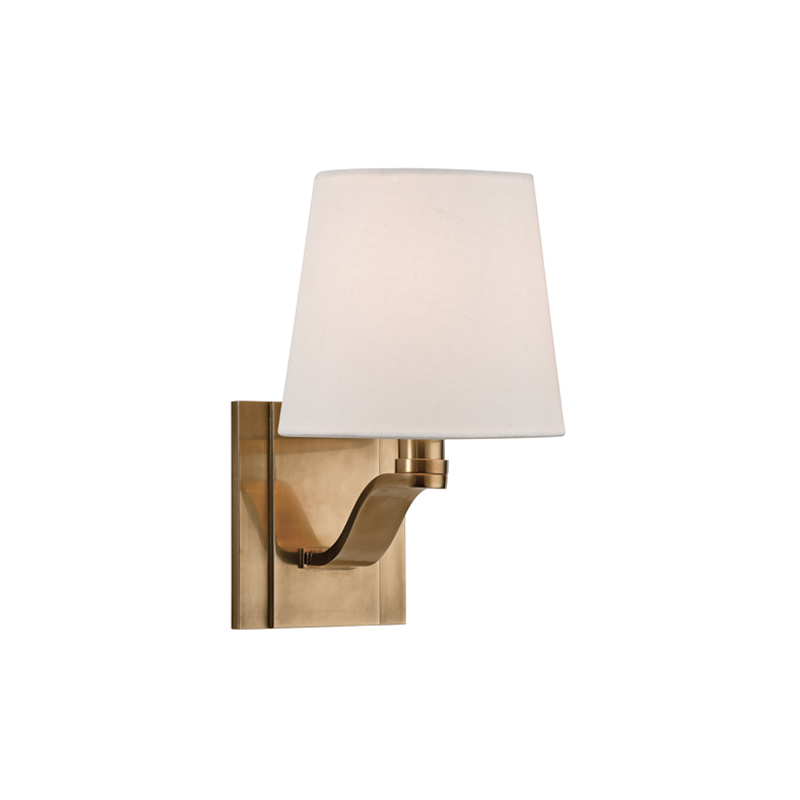 Clayton Wall Sconce 6" - Aged Brass