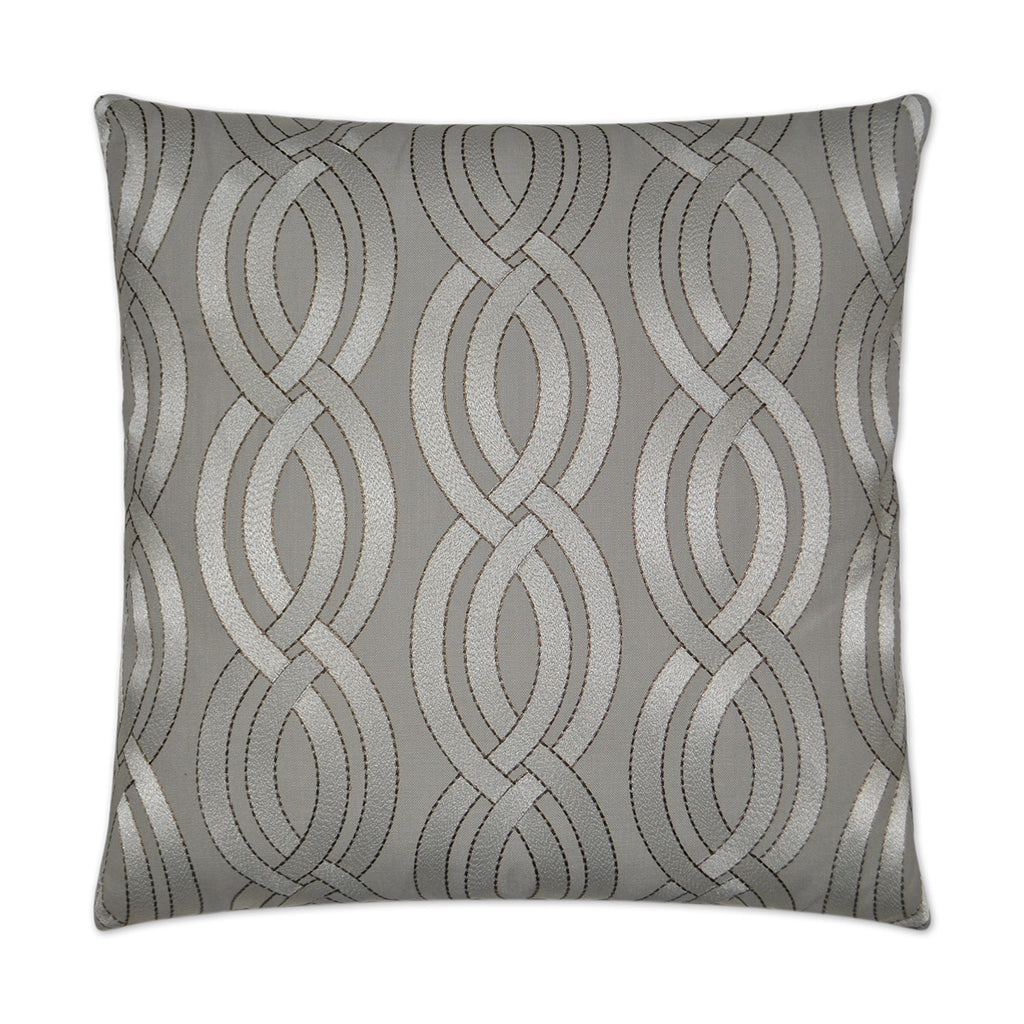 Winding Path Pillow - Grey