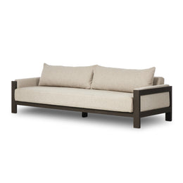 Chapman Outdoor Metal Sofa - 106 Inch - Concha Fog