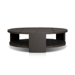 Roca Outdoor Round Metal Coffee Table - Bronzeby Four Hands