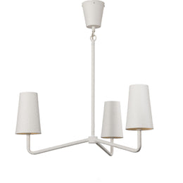 Vincennes Chandelier - Matte White Plaster