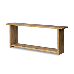 Zeno Console Table - Distressed Blonde Oak Veneer by Four Hands