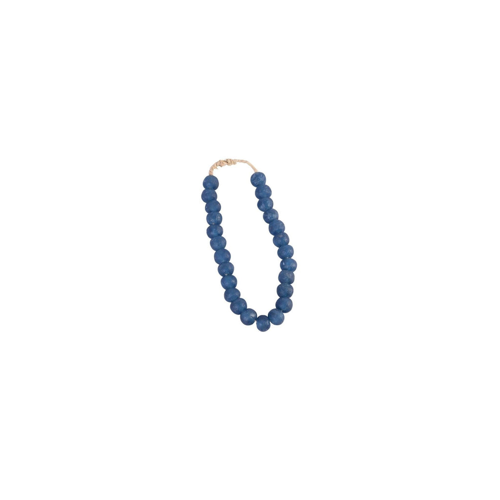 Vintage Sea Glass Beads 1 25 Dia Indigo Blue