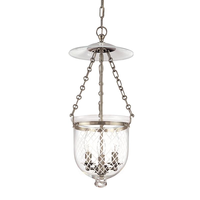 Hampton Pendant Glass Option 2, 10" - Historic Nickel