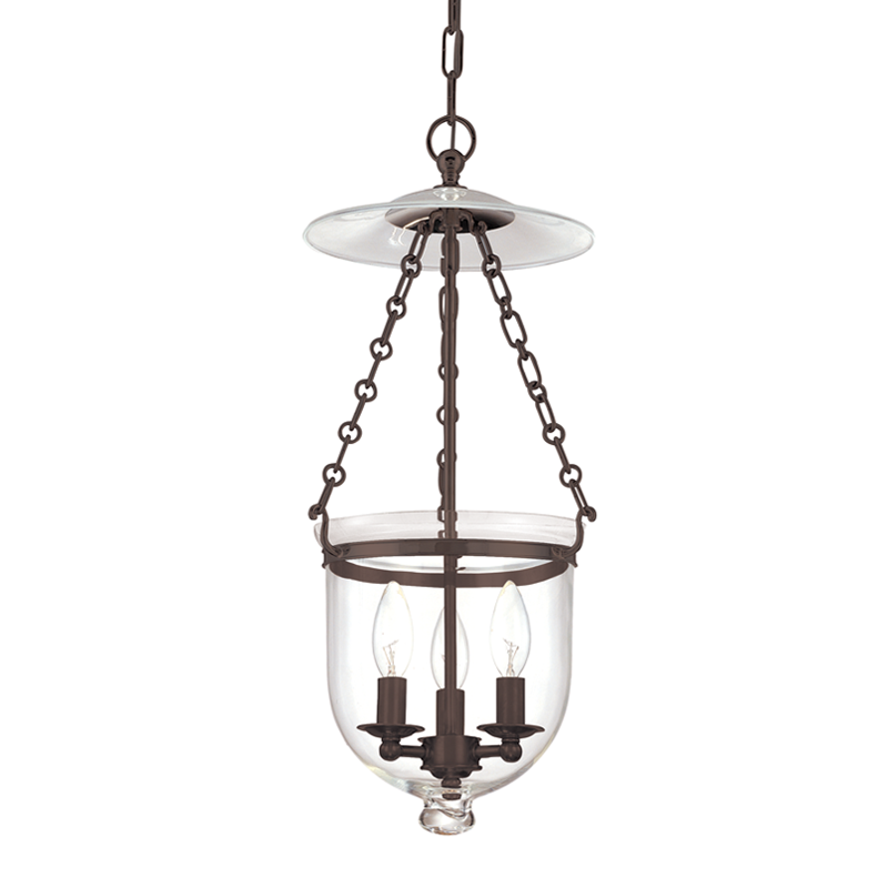 Hampton Pendant Glass Option 1, 10" - Old Bronze