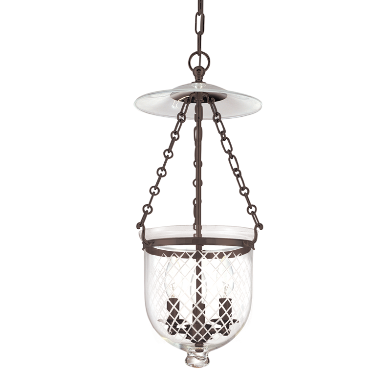 Hampton Pendant Glass Option 2, 10" - Old Bronze