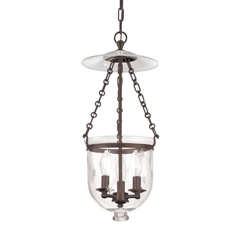 Hampton Pendant Glass Option 3, 10" - Old Bronze