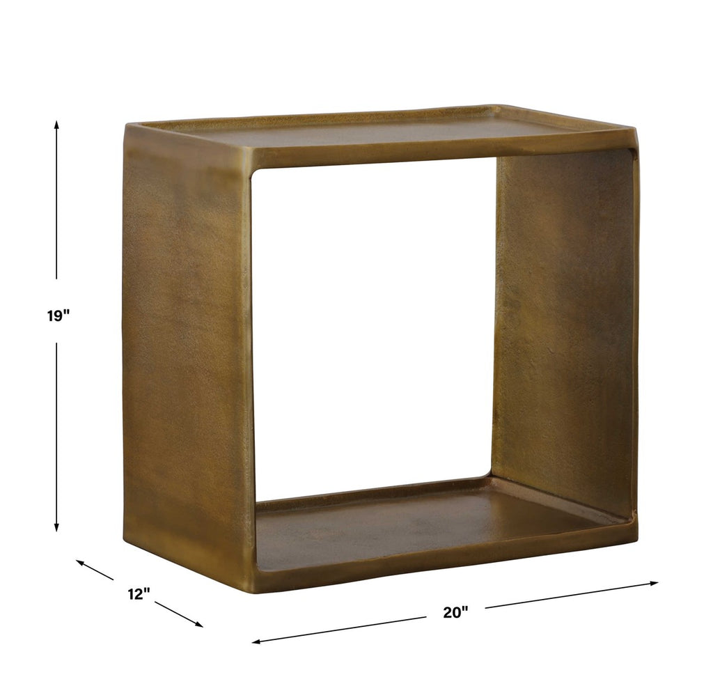 Derwent Side Table - Antique Brass