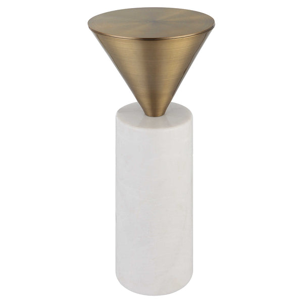 marble and brass accent table uttermost