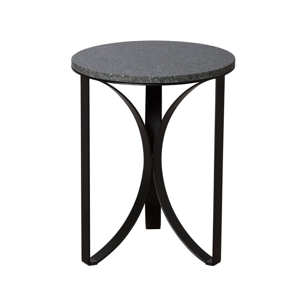 Archer Stool Black/Black Granite Top 14x18"H