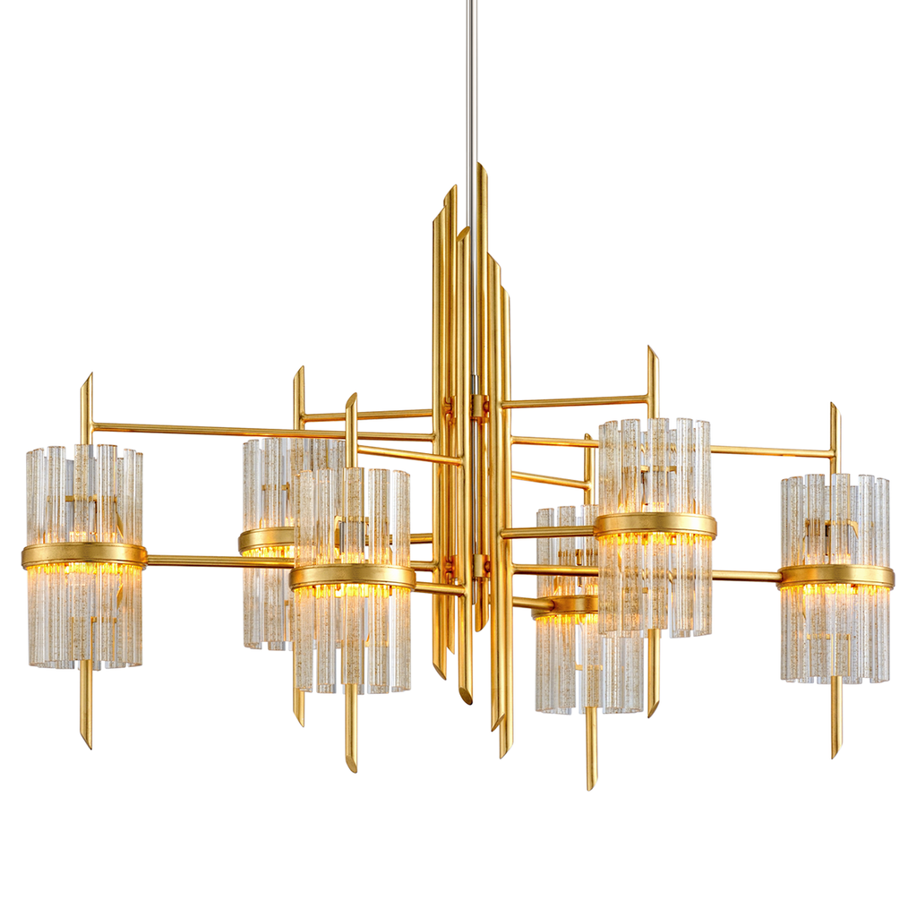 Symphony Linear - Gold Leaf W Polished Stainless