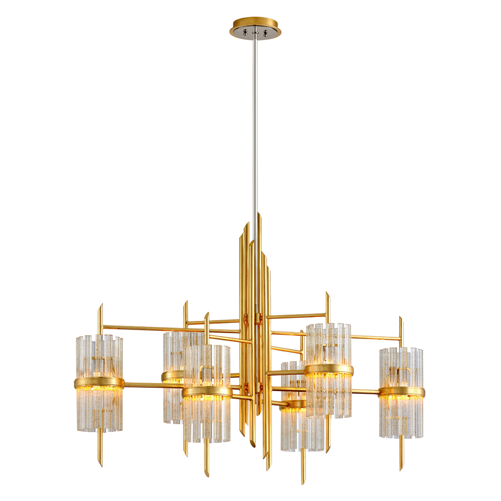 Symphony Linear - Gold Leaf W Polished Stainless