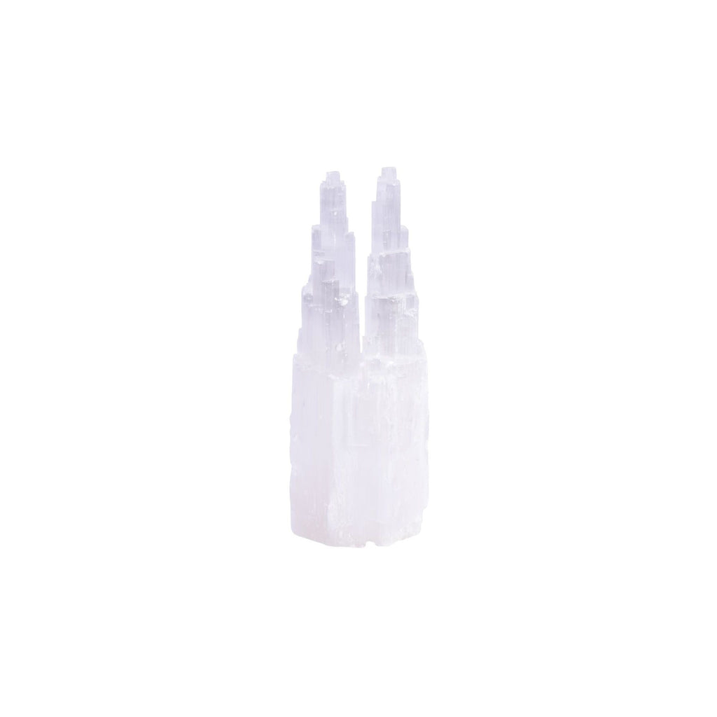 Selenite Twin Tower Lamp