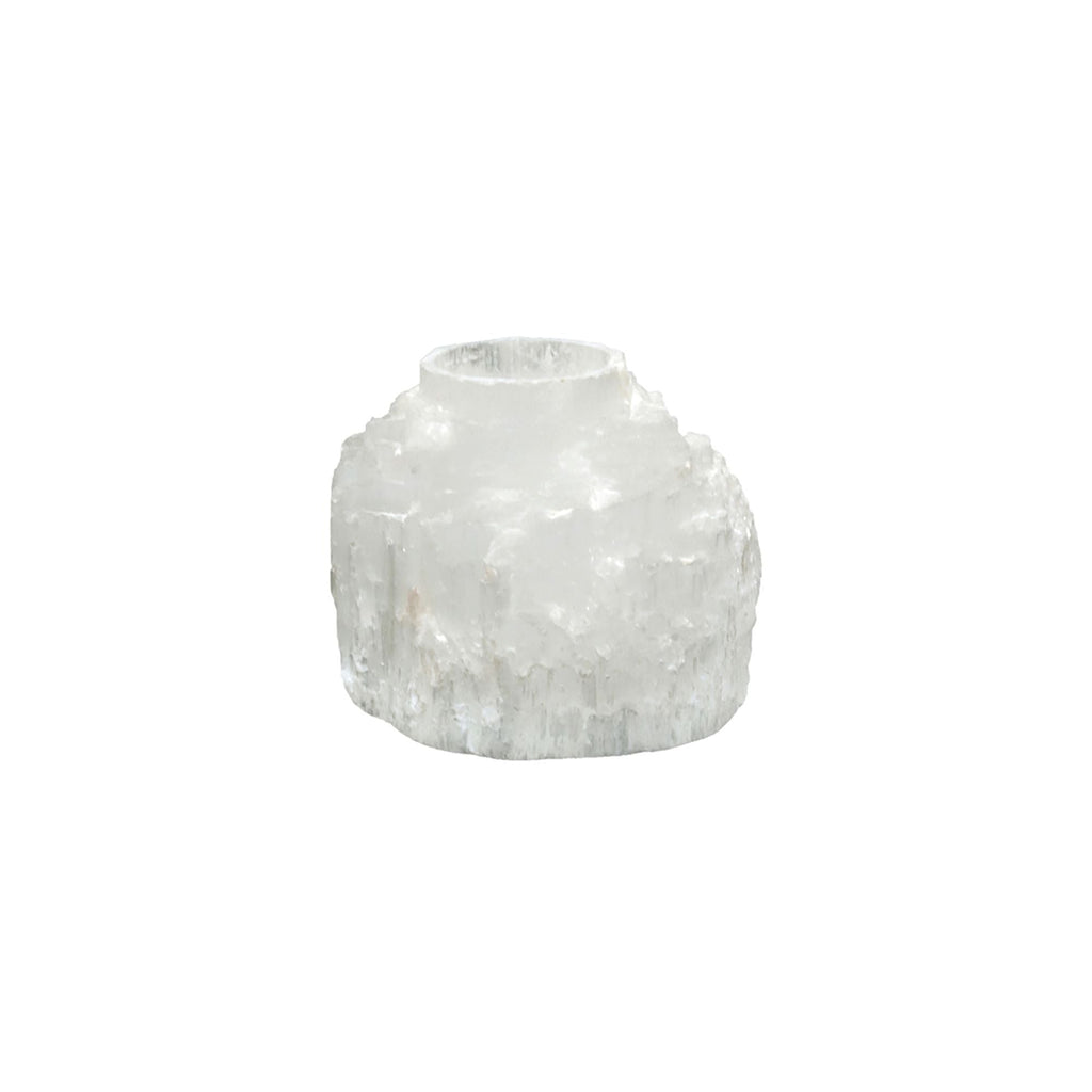 Selenite Tealight Holder Volcano Min 3