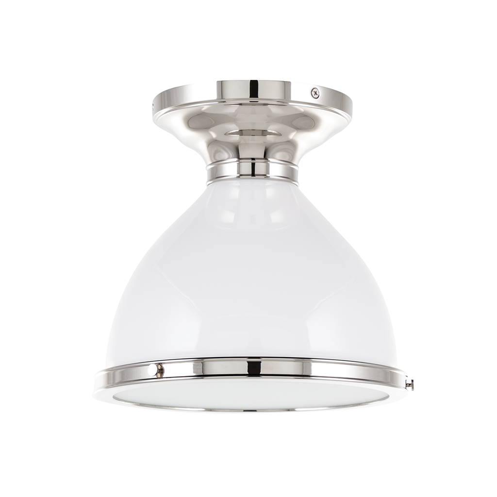 Randolph Semi Flush - Polished Nickel