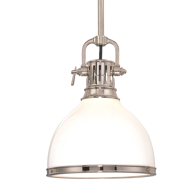 Randolph Pendant 11" - Polished Nickel