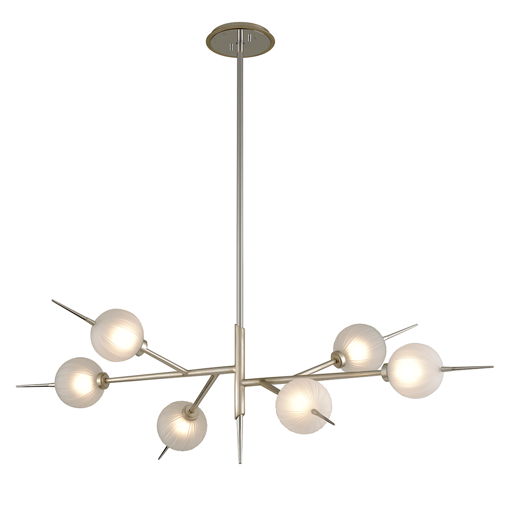 Tempest Island Light - Satin Silver Leaf