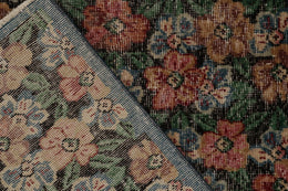 Vintage Zeki Muren Runner In Polychromatic Floral Pattern