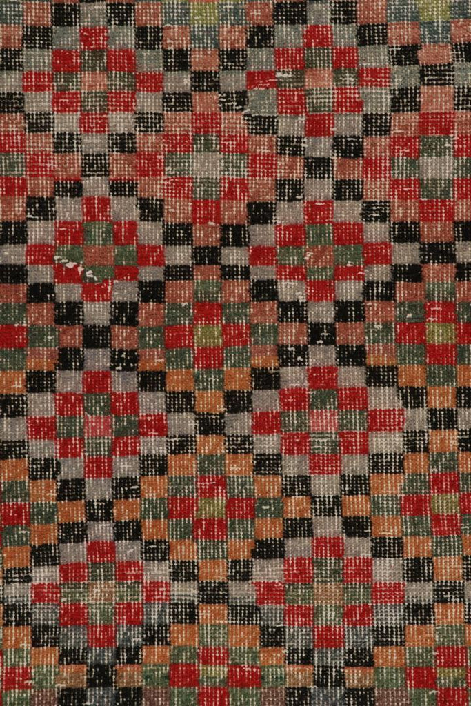 Vintage Zeki Muren Rug In Polychromatic Geometric Pattern 5x6