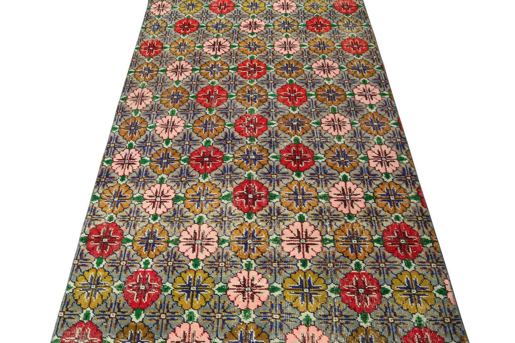 Vintage Zeki Muren Runner In Polychromatic Pattern