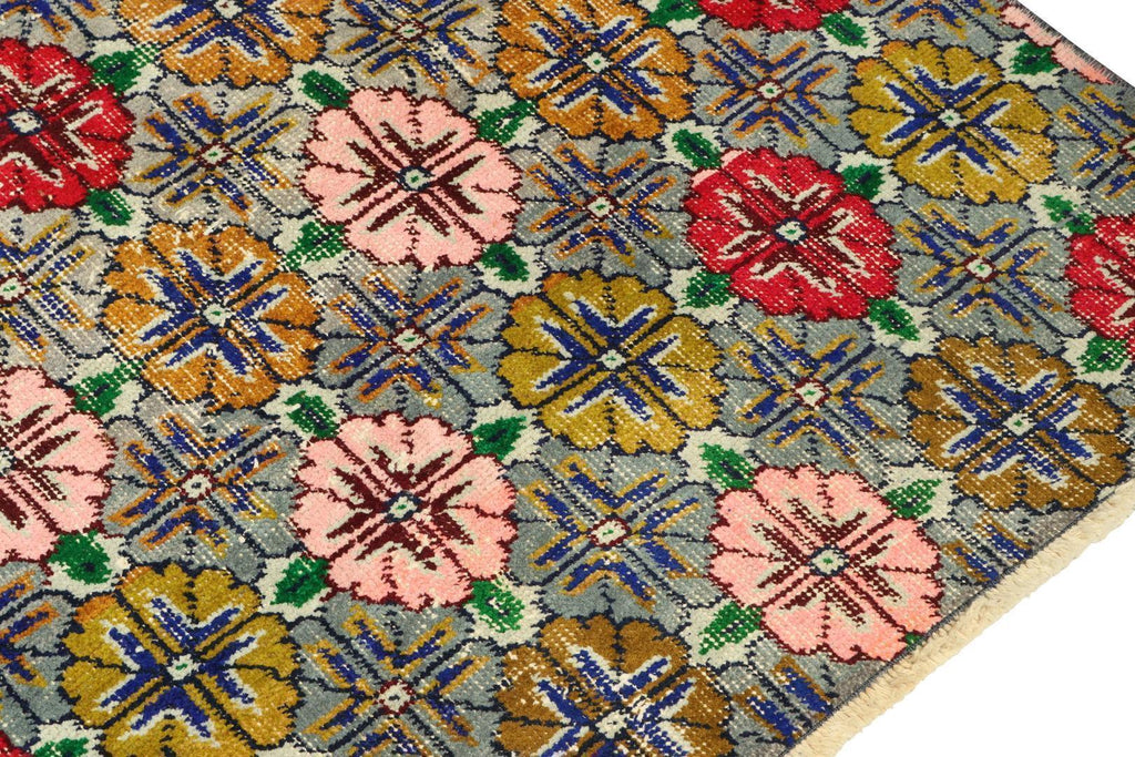 Vintage Zeki Muren Runner In Polychromatic Pattern