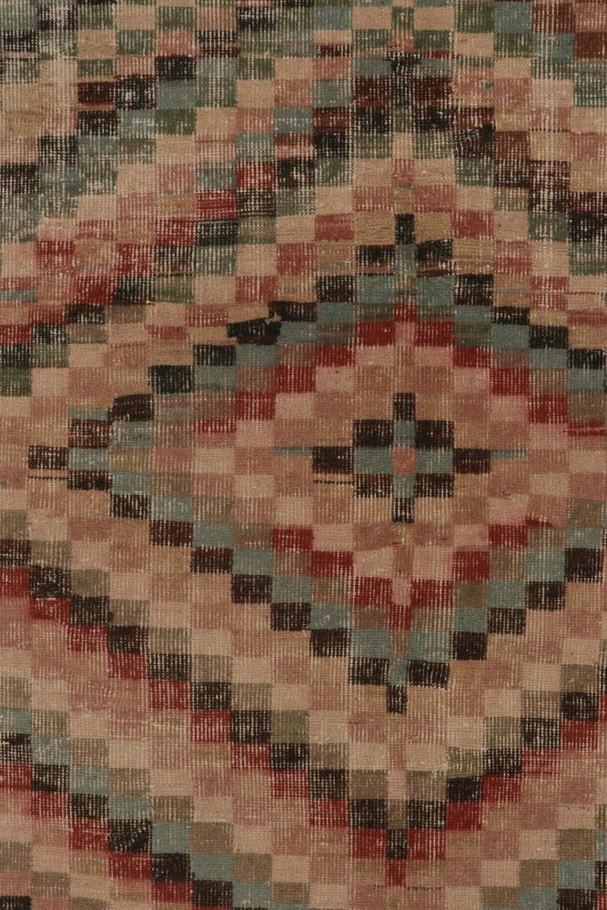 Vintage Zeki Muren Rug With Polychromatic Geometric Pattern 6×6