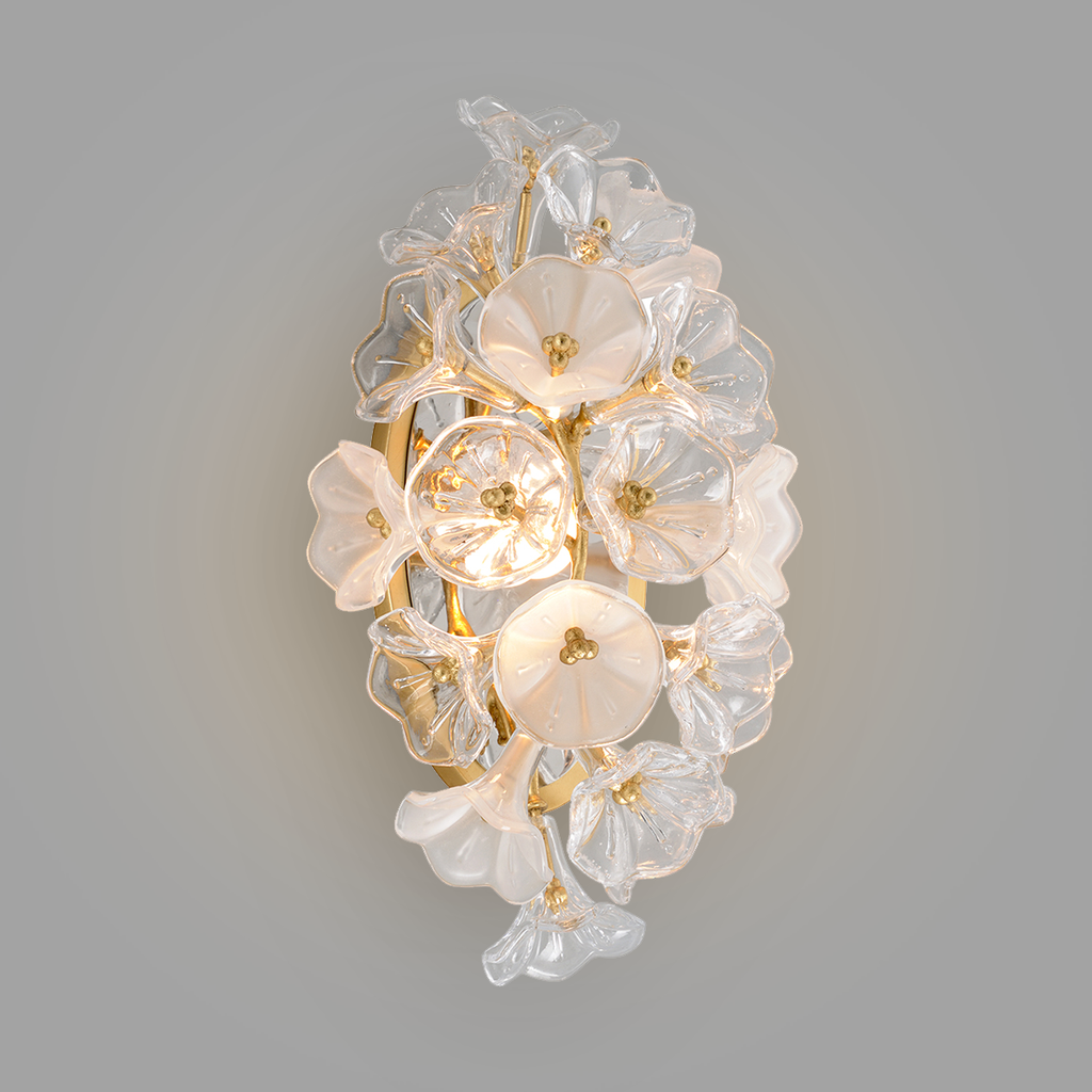 Jasmine Wall Sconce - Gold Leaf