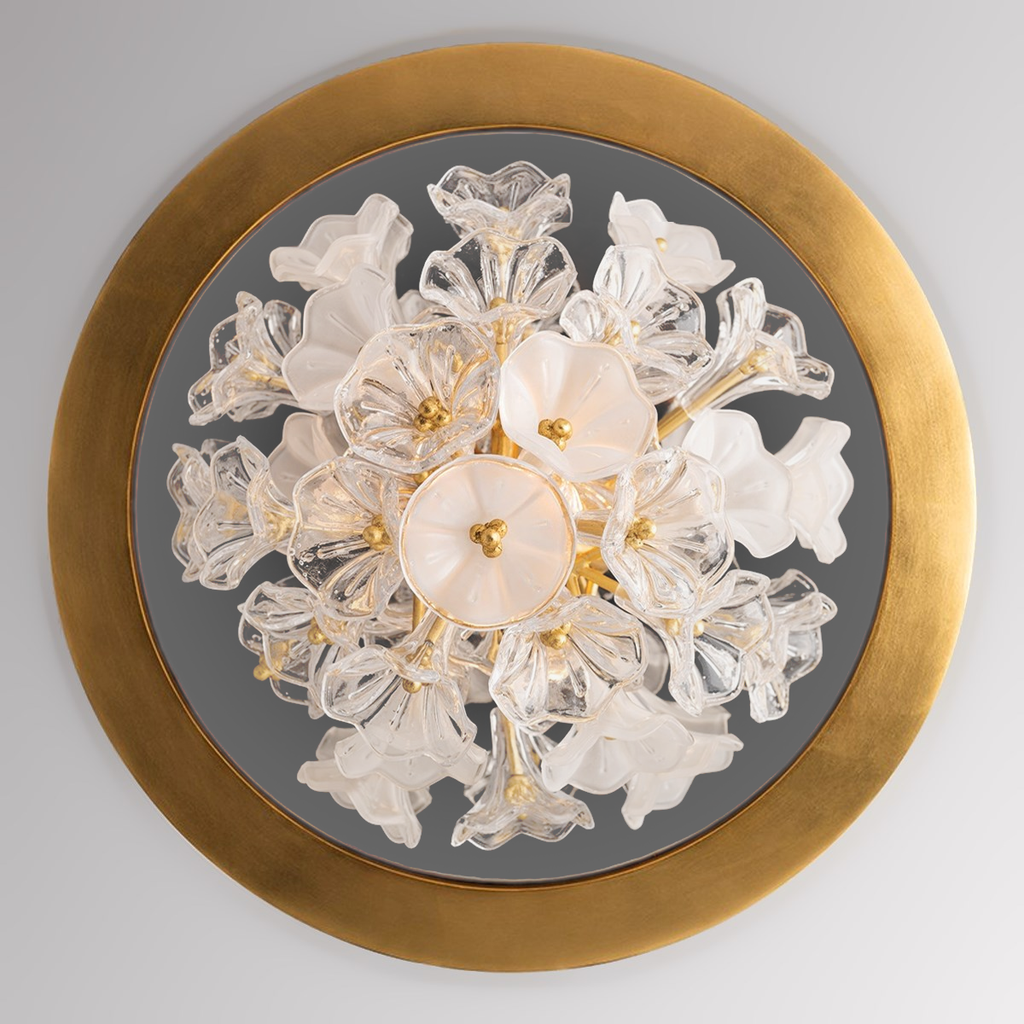 Jasmine Flush Mount - Gold Leaf