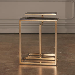 Set of 2, C Nesting Tables : Set of 2, C Nesting Tables (Brass)