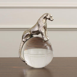 Jaguar on Crystal Sphere : Jaguar on Crystal Sphere (Nickel)