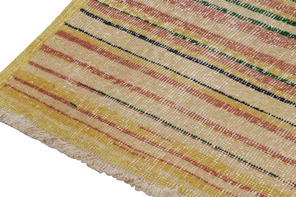 Vintage Zeki Muren Runner With Polychromatic Stripes