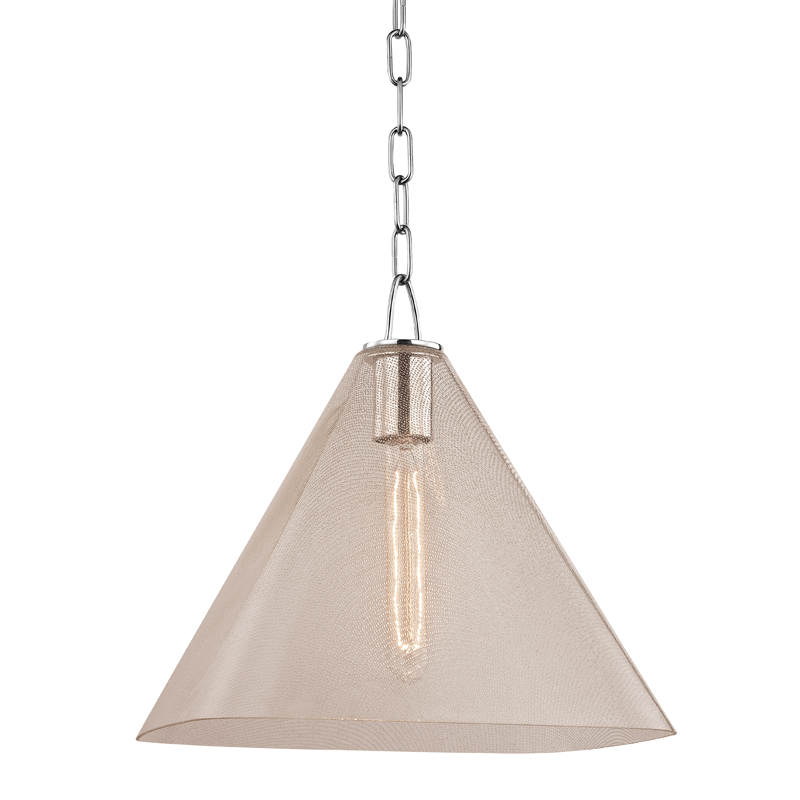 Sanderson Pendant 13" - Polished Nickel