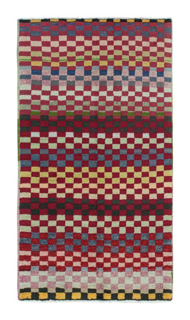 Vintage Zeki Muren Runner In Polychromatic Patterns