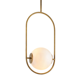 Everley Pendant 37" - Vintage Brass