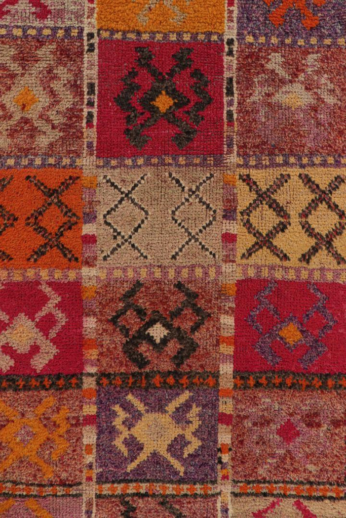 Vintage Turkish Tribal Runner In Polychromatic Tribal Patterns