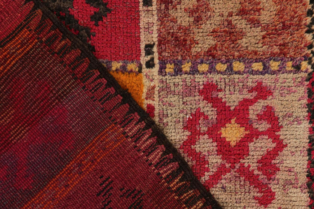 Vintage Turkish Tribal Runner In Polychromatic Tribal Patterns