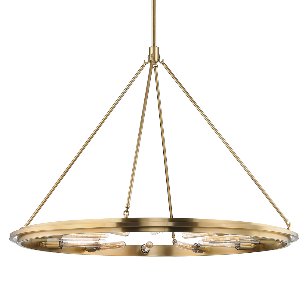 Chambers Pendant 33" - Aged Brass