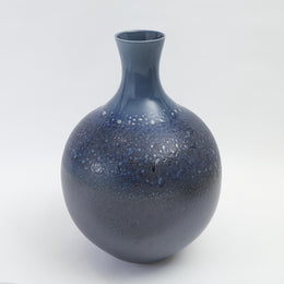 Sapphire Ombre Round Vase