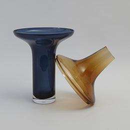 Tall Amber Over Vase : Tall Amber Over Vase (Cobalt)