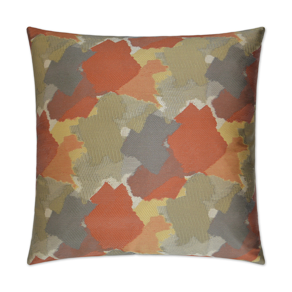 Splatter Pillow - Tangerine