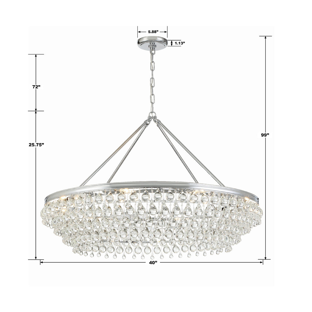 Calypso 8 Light Chandelier