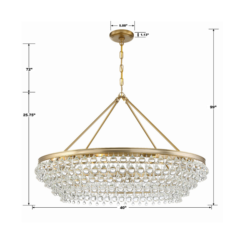 Calypso 8 Light Chandelier