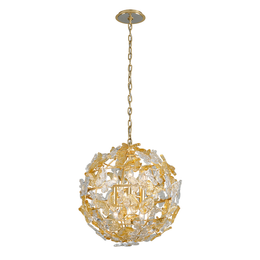 Milan Pendant 20" - Gold Leaf