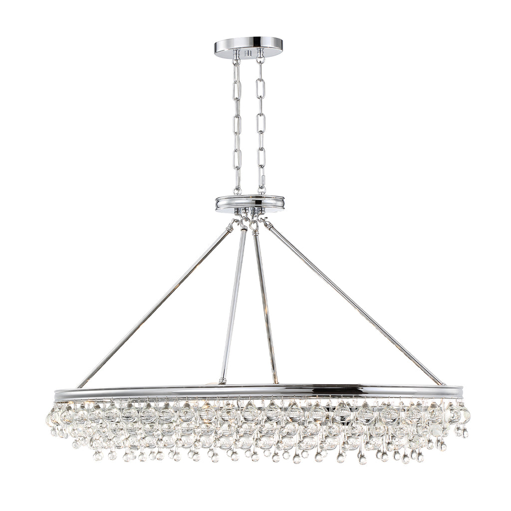 Calypso 8 Light Oval Chandelier