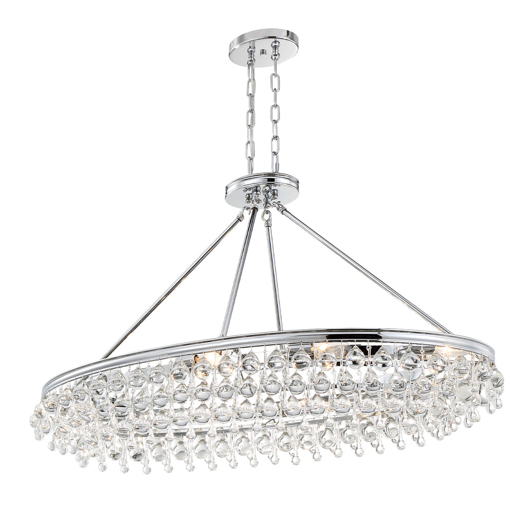 Calypso 8 Light Oval Chandelier