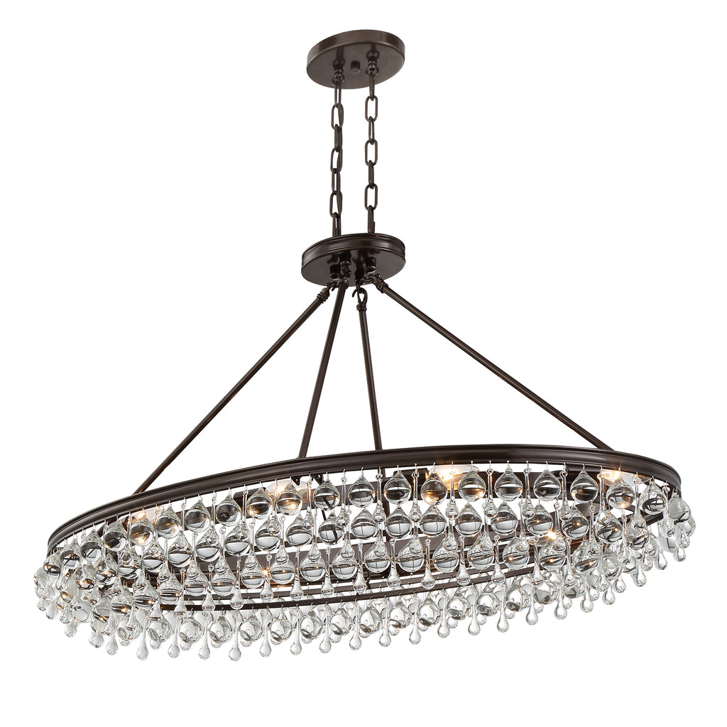 Calypso 8 Light Oval Chandelier