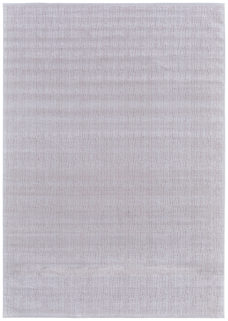 Saphir Mira Modern Abstract Pink White Area Rug (7'6" x 10'6" / Pattern 2)