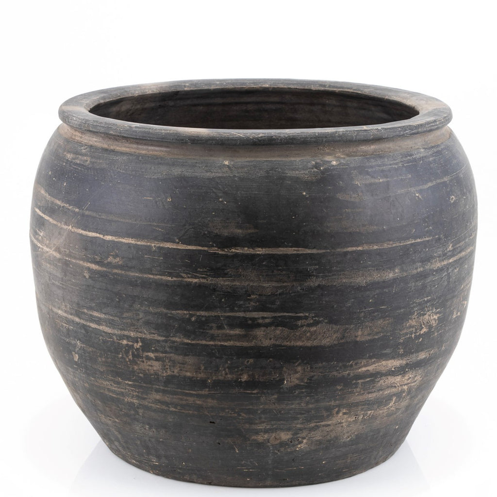Vintage Pottery Water Jar - Large