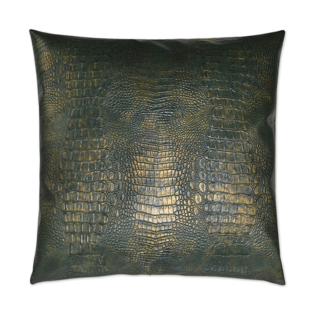 Gilded Gator Pillow