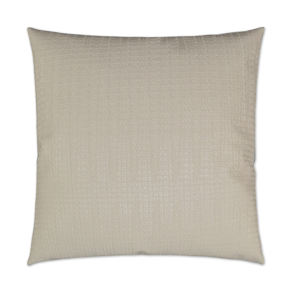 Saltwater Croc Pillow - Ivory